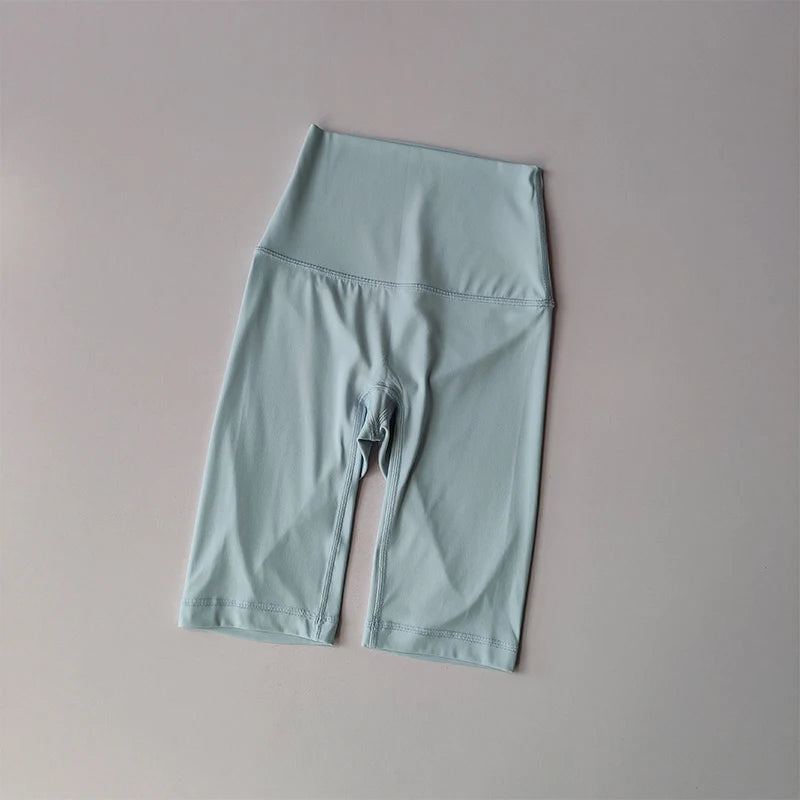 Adult High Waisted Shorts Quarter Length - Neighborhood Dancewear Teal