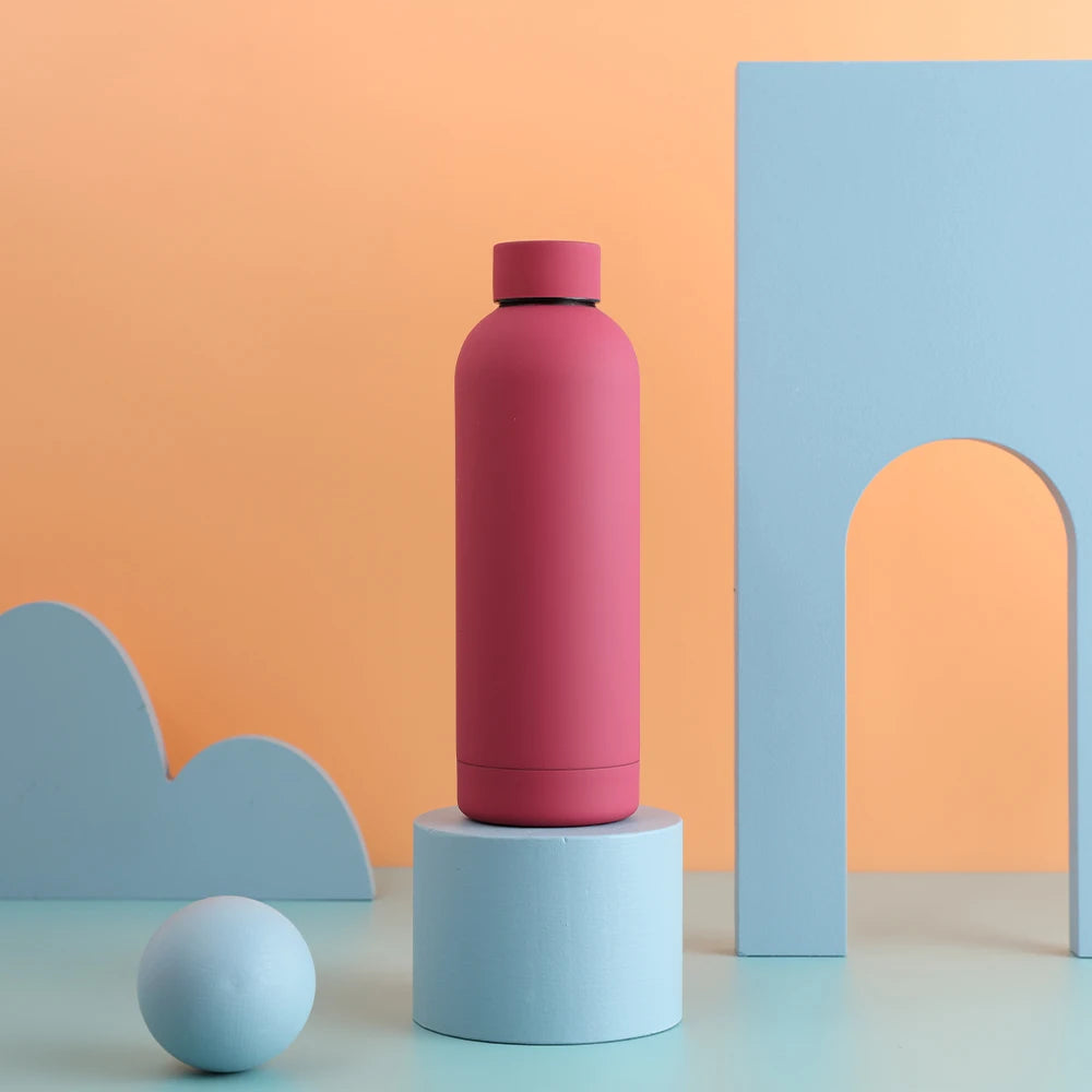 Stainless Steel Water Bottle For Dance Class - Neighborhood  Dancewear Rose Red