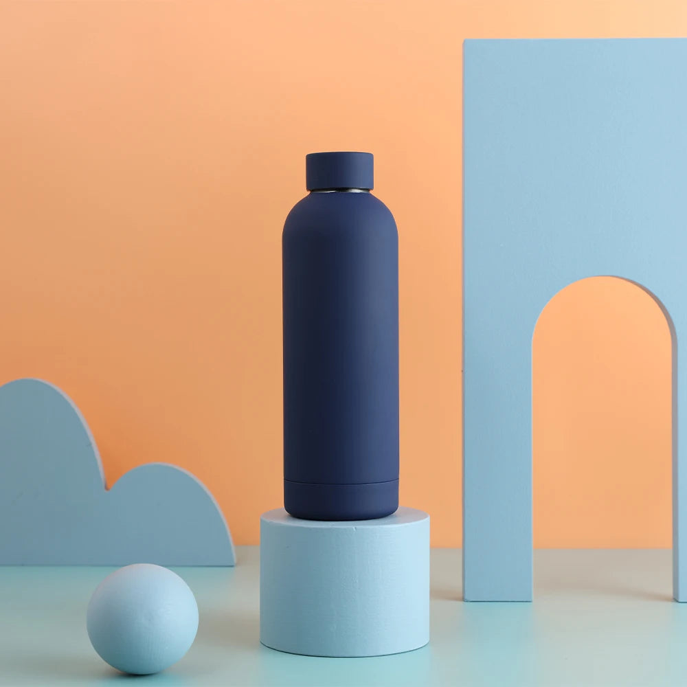 Stainless Steel Water Bottle For Dance Class - Neighborhood  Dancewear Navy Blue