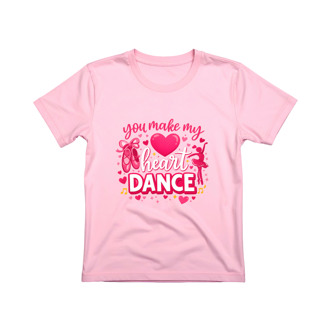 “You Make My Heart Dance” Valentine’s Day Dance T-Shirt | Youth & Adult Sizes