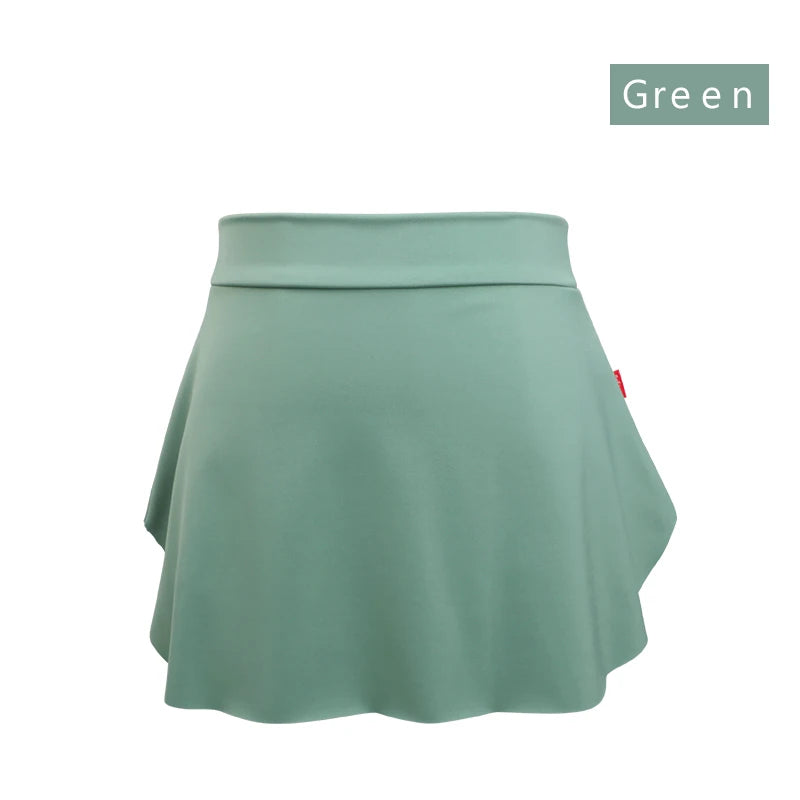 Adult Side Slit Dance Skirt For Ballet Class - Neighborhood Dancewear Green