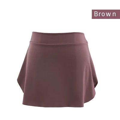 Adult Side Slit Dance Skirt For Ballet Class - Neighborhood Dancewear Brown