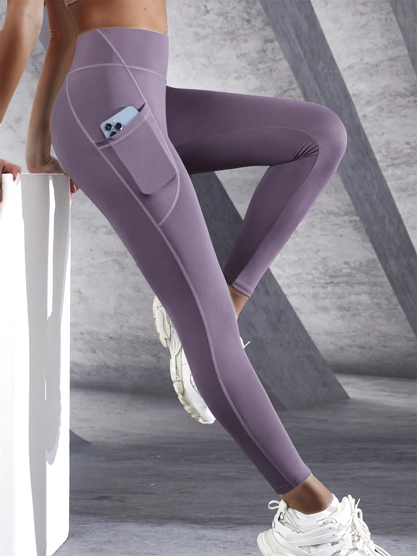 Adult High Waist Leggings With Side Pockets - Neighborhood Dancewear