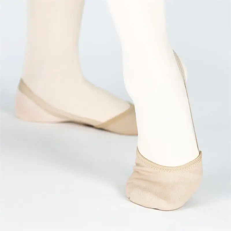 Half Sole Canvas Shoes Ballet Lyrical With Stretchy Elastics - Neighborhood Dancewear