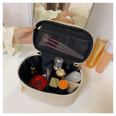 Double Zipper Travel Cosmetic Bag