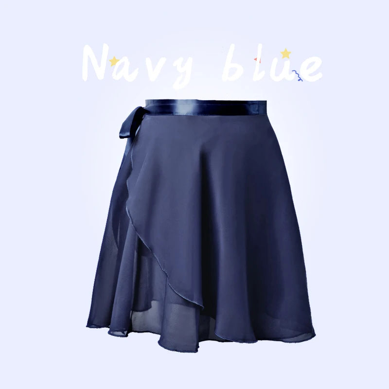 Women's Ballet Wrap Skirt Multiple Colors Available - Neighborhood Dancewear Navy Blue