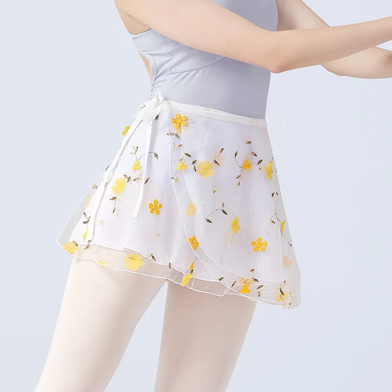 Women's Floral Wrap Ballet Dance Skirt - Neighborhood Dancewear