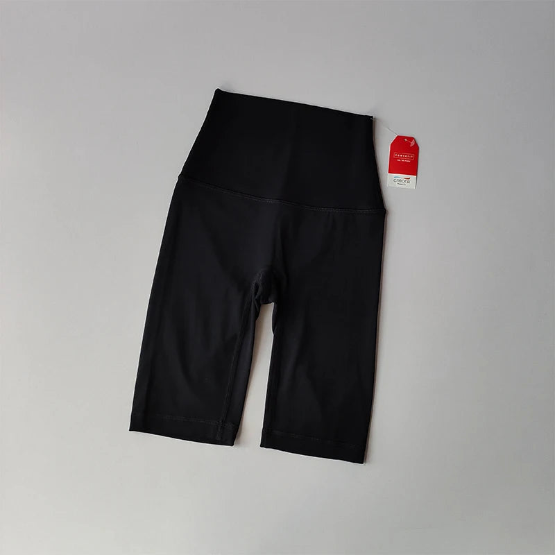 Adult High Waisted Shorts Quarter Length - Neighborhood Dancewear Black