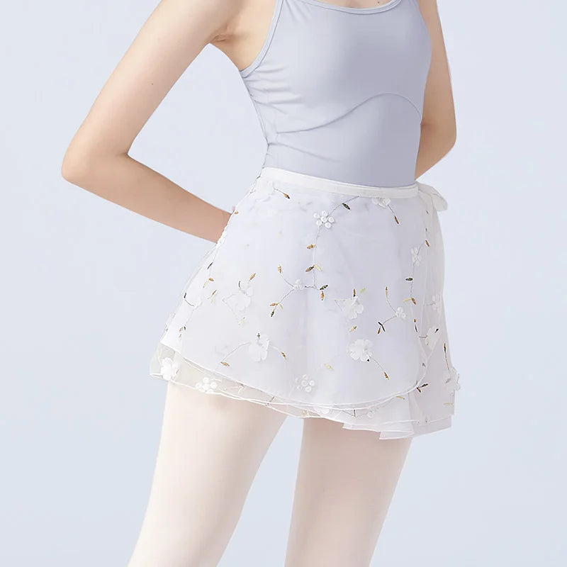Women's Floral Wrap Ballet Dance Skirt - Neighborhood Dancewear
