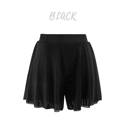 Ballet Skirted Shorts For Dance Class - Dancer Approved Black