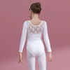 Girls Lace Long Sleeve Dance Leotard