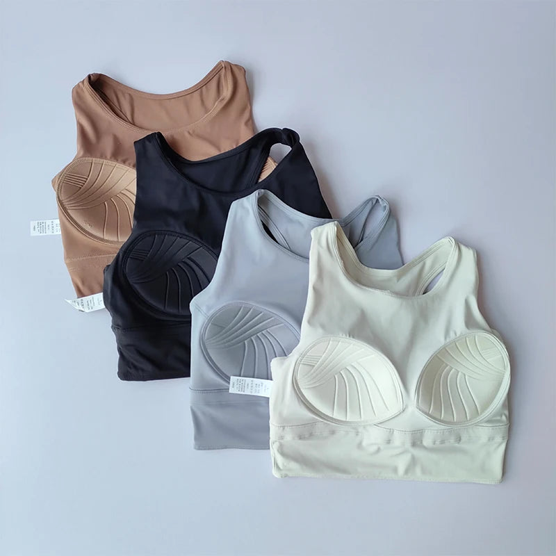 Shock-proof Compact Sports Bra Full-cup