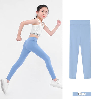 Girls High Waisted Leggings In Multiple Colors - Neighborhood Dancewear