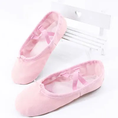 Canvas Ballet Shoe Soft Sole Flexible And Durable - Neighborhood Dancewear Pink