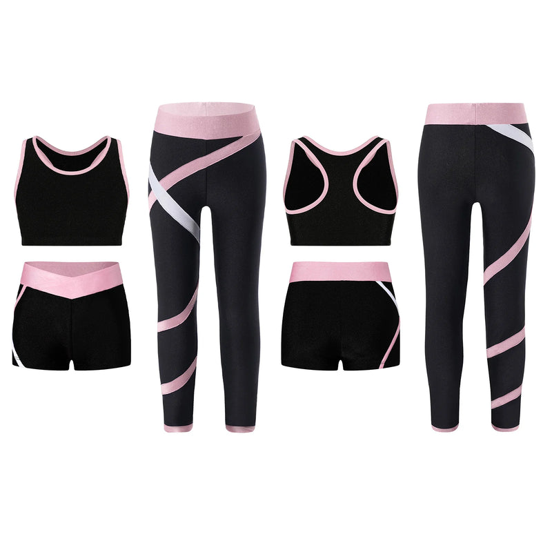 Girls 3 Piece Sports Set For Dance and Gymnastics - Neighborhood Dancewear