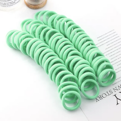 Elastic Hair Ties For Dance Class - Dancer Approved - Neighborhood Dancewear GReen