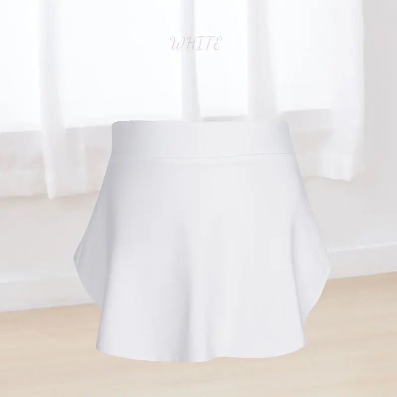 Girls Ballet Side Split Dance Skirt - Neighborhood Dancewear White