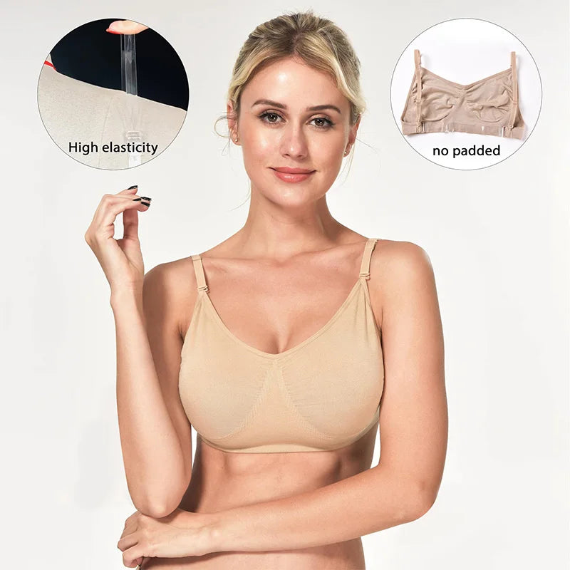 Dance Bra for Women with Adjustable Clear Straps - Neighborhood Dancewear