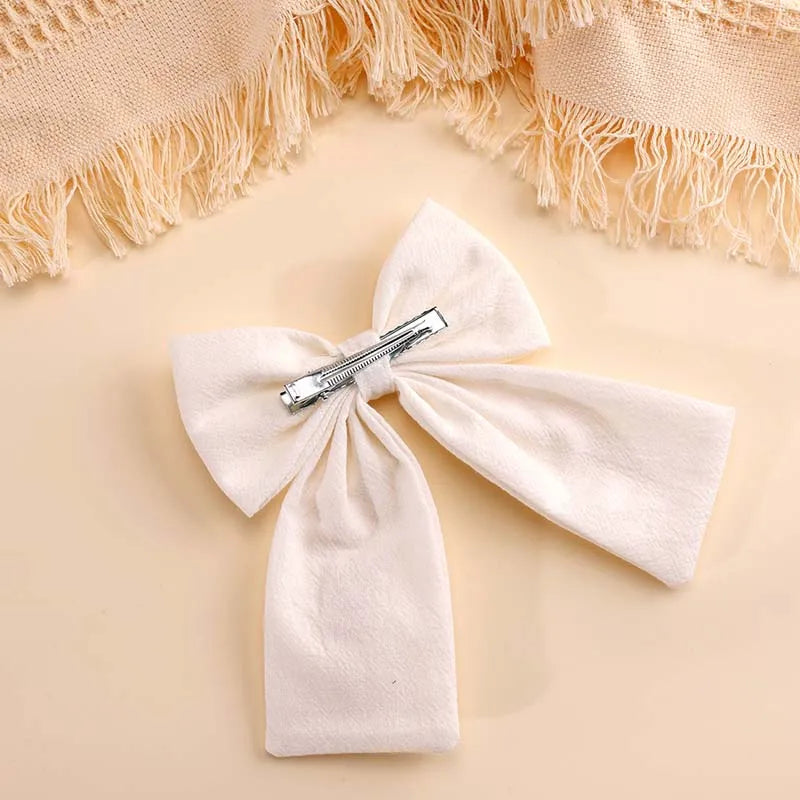 Ballet Shoes Hair Clip Embroidery Bow In Multiple Colors
