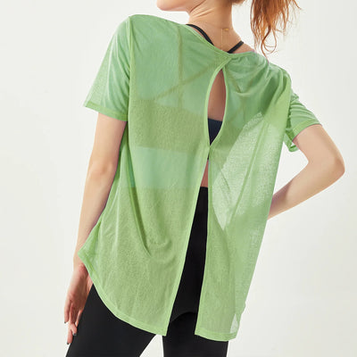 Women's Oversized Flowy T-shirt In Multiple Colors - Green