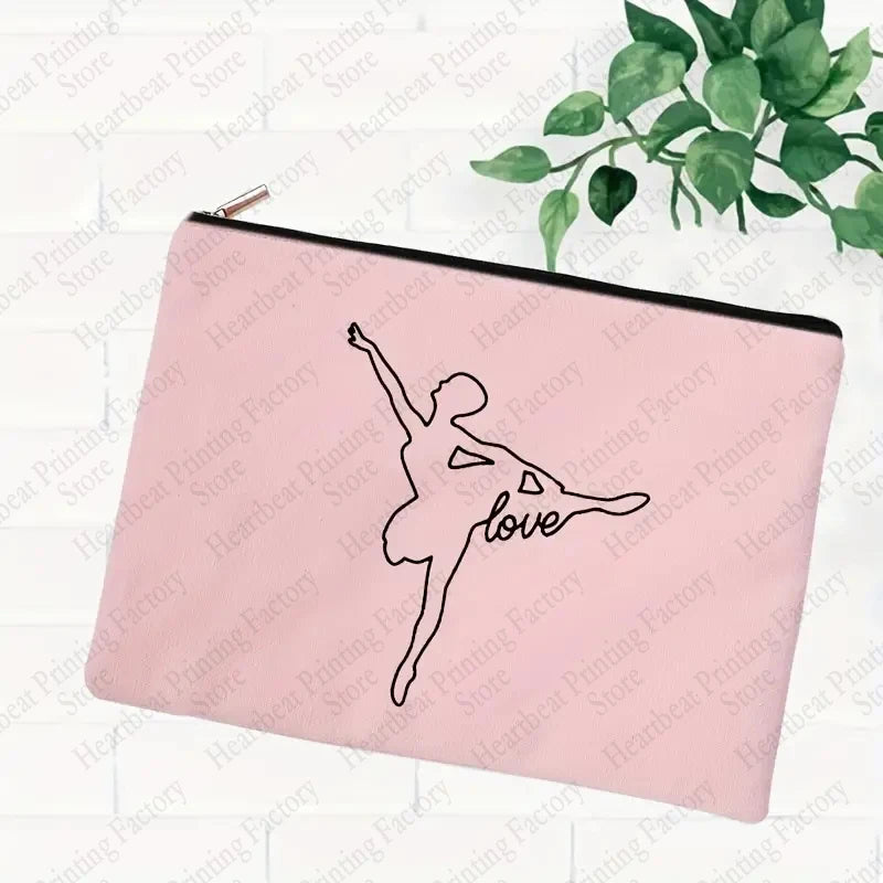 Born To Dance Pattern Makeup Bag Pouch - Neighborhood Dancewear