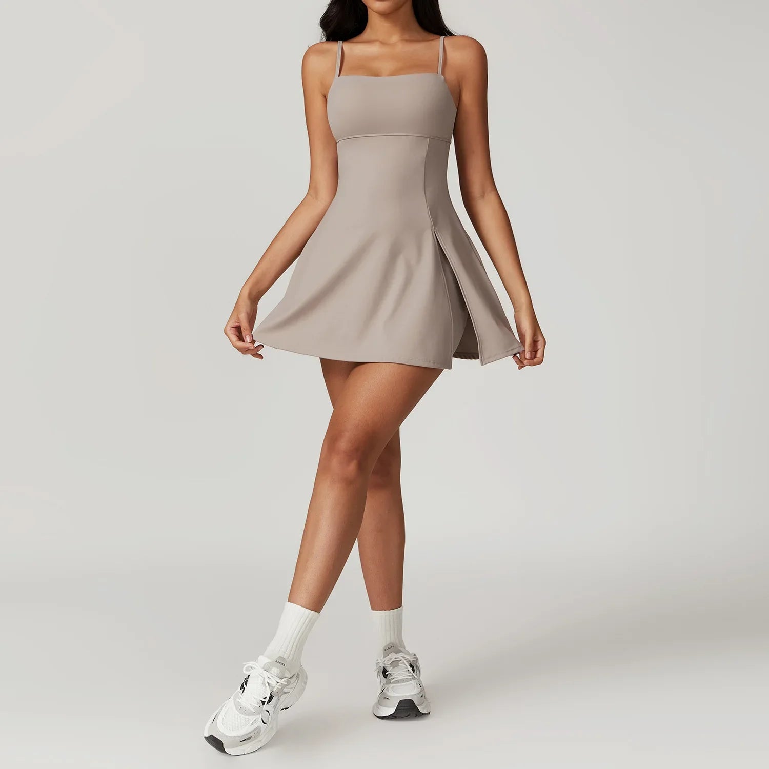 One-Piece Athletic Dress Available In Multiple Colors