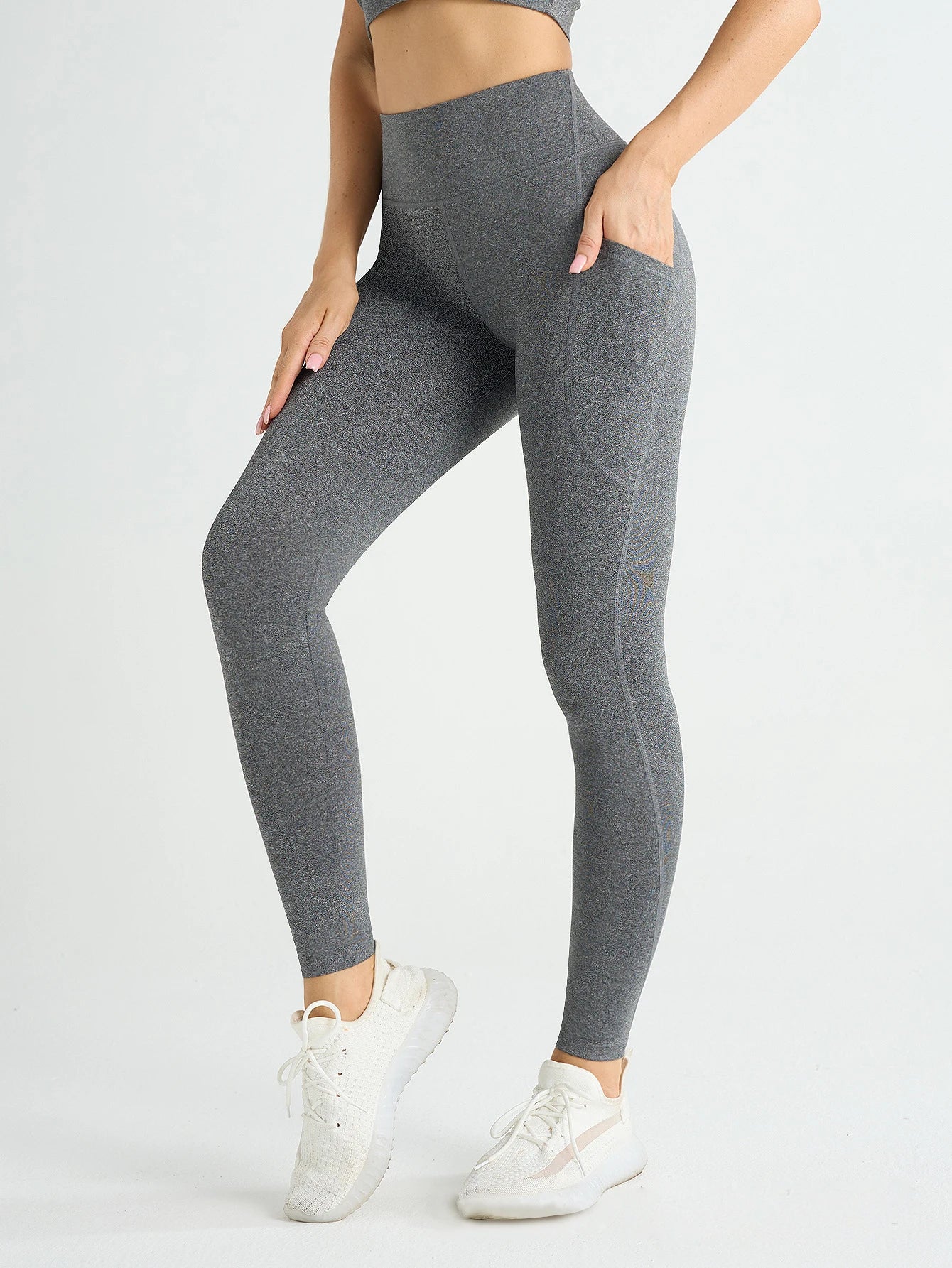 Adult High Waist Leggings With Side Pockets - Neighborhood Dancewear
