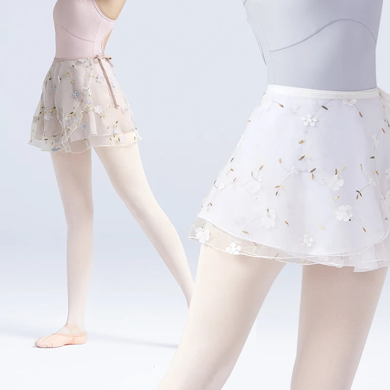 Women's Floral Wrap Ballet Dance Skirt - Neighborhood Dancewear