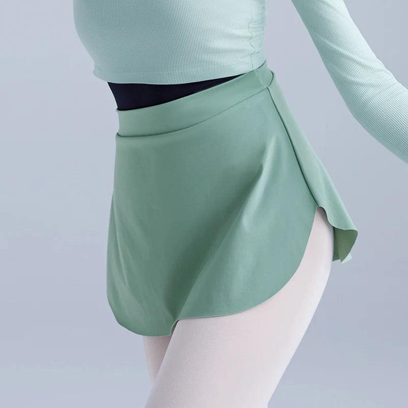 Adult Side Slit Dance Skirt For Ballet Class - Neighborhood Dancewear Green