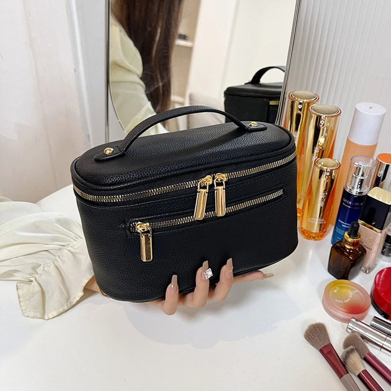 Double Zipper Dance Bag Travel For Cosmetics And More - Neighborhood Dancewear Black