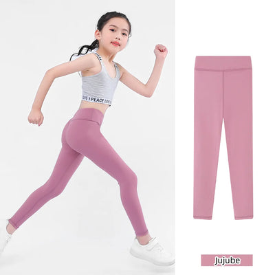 Girls High Waisted Leggings In Multiple Colors - Neighborhood Dancewear