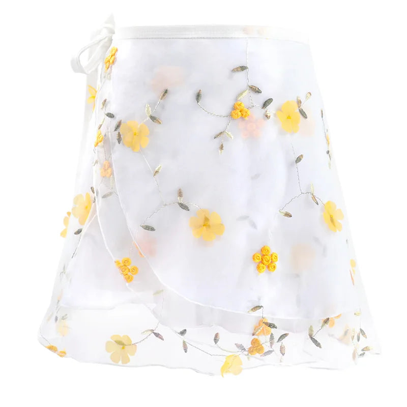 Women's Floral Wrap Ballet Dance Skirt - Neighborhood Dancewear