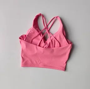 Women's Sports Bra Supportive High Energy - Neighborhood Dancewear Hot Pink
