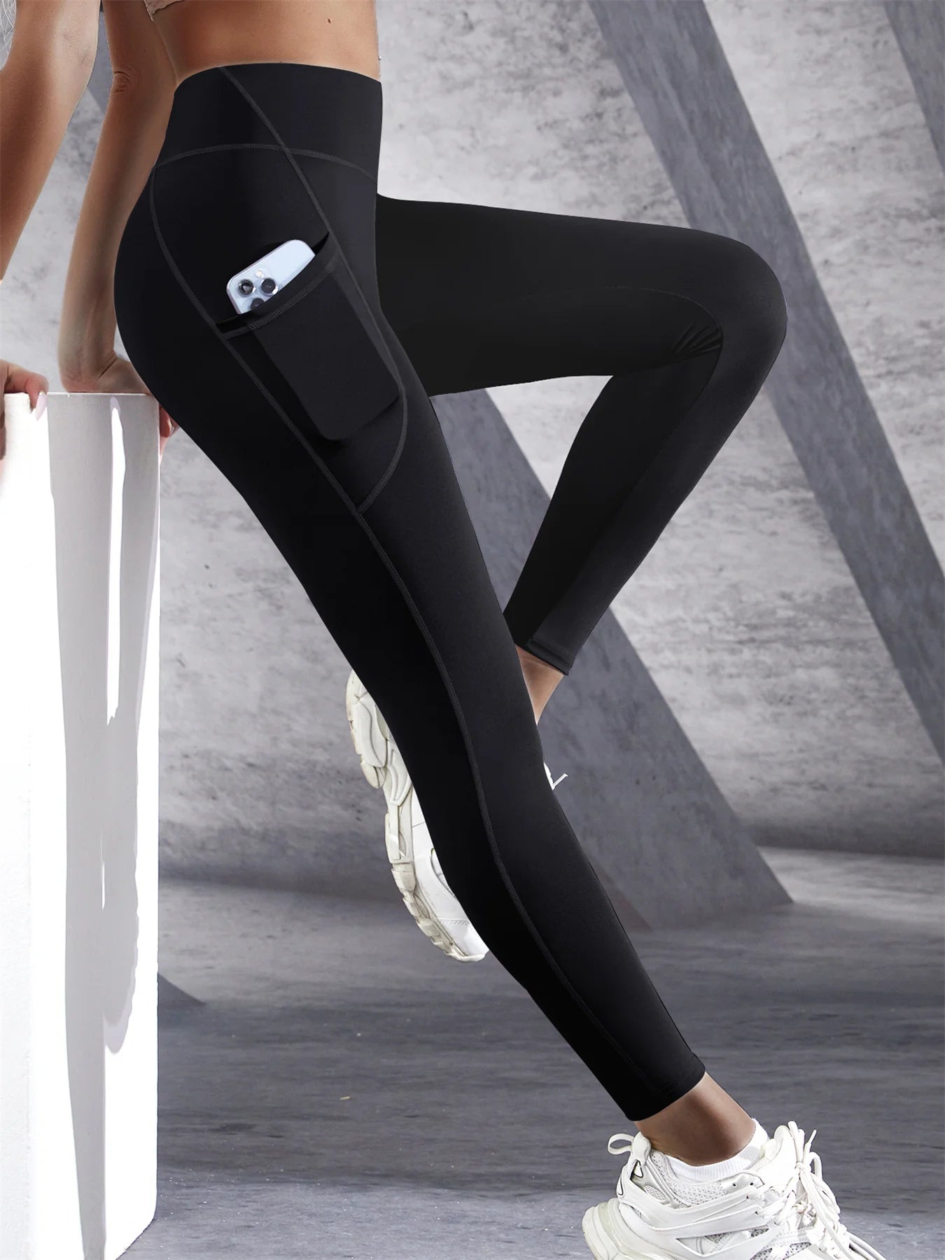 Adult High Waist Leggings With Side Pockets - Neighborhood Dancewear