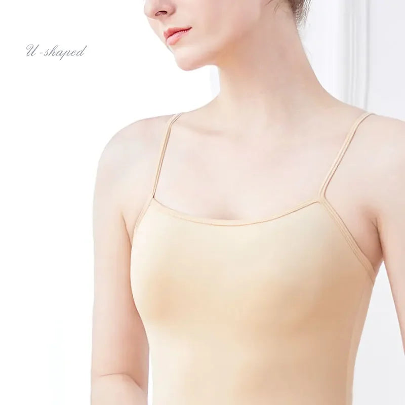 Women's Nude Spaghetti Strap Leotard - Neighborhood Dancewear 