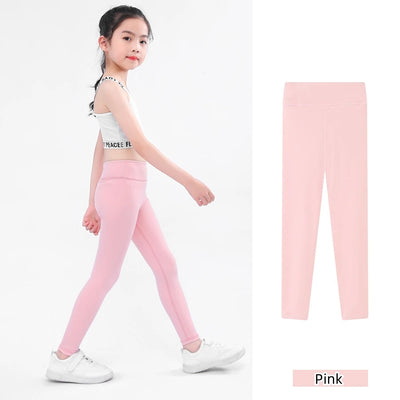 Girls High Waisted Leggings In Multiple Colors - Neighborhood Dancewear