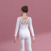 Girls Lace Long Sleeve Dance Leotard