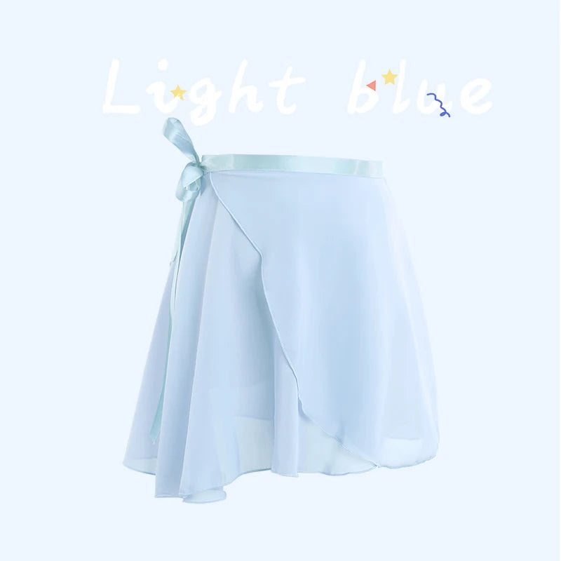 Women's Ballet Wrap Skirt Multiple Colors Available - Neighborhood Dancewear Light Blue