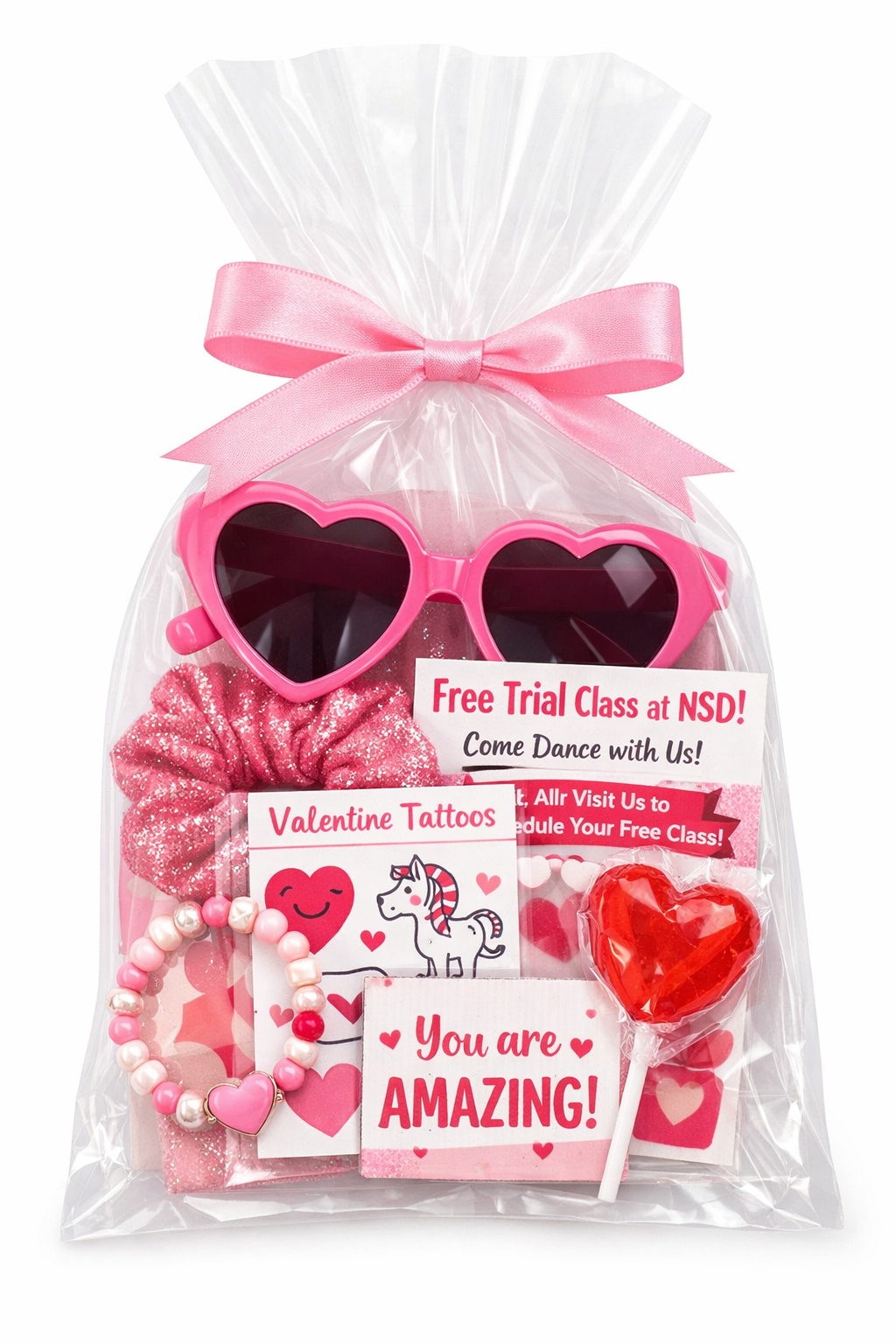 Valentine’s Day Dance Goodie Bag for Girls | Cute Kids Gift + Free Trial Class
